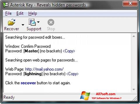 Screenshot Asterisk Key Windows 7