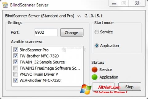 Screenshot BlindScanner Windows 7