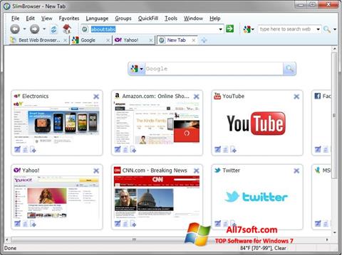 Screenshot SlimBrowser Windows 7