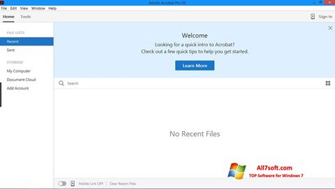 Screenshot Adobe Acrobat Pro Windows 7