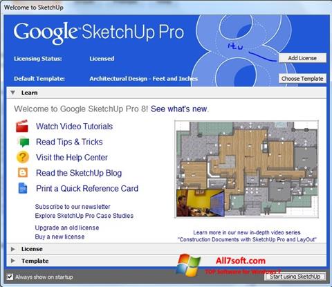 Screenshot Google SketchUp Pro Windows 7