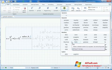 Screenshot MathCAD Windows 7