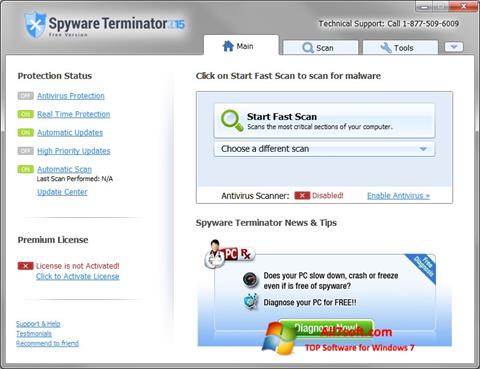 Screenshot Spyware Terminator Windows 7