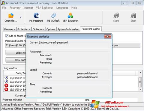 Screenshot Advanced Office Password Recovery Windows 7