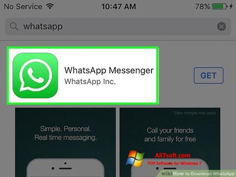 Screenshot WhatsApp Windows 7