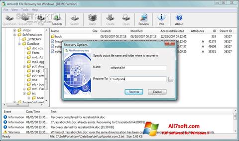 Screenshot Active File Recovery Windows 7