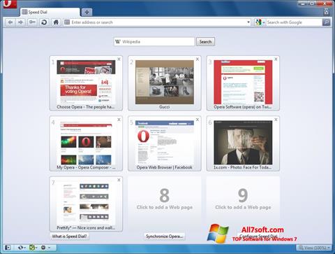 Screenshot Opera Windows 7