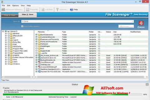 Screenshot File Scavenger Windows 7