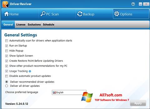 Screenshot Driver Reviver Windows 7
