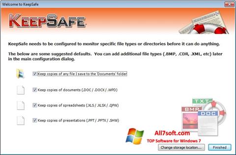 Screenshot KeepSafe Windows 7