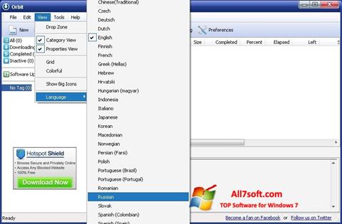 Screenshot Orbit Downloader Windows 7