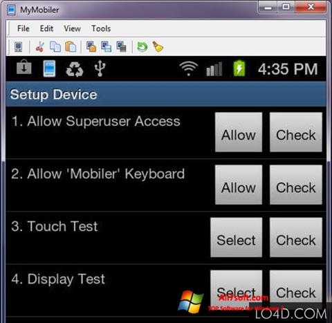 Screenshot MyMobiler Windows 7