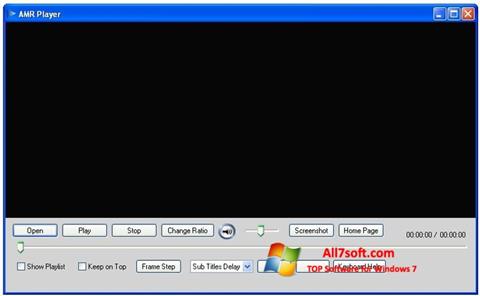Screenshot AMR Player Windows 7
