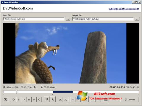 Screenshot Free Video Dub Windows 7