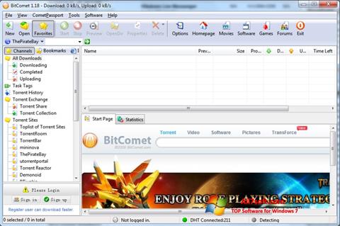 Screenshot BitComet Windows 7