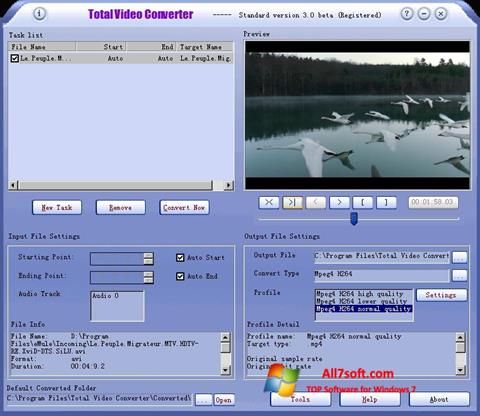 Screenshot Total Video Converter Windows 7
