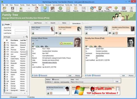 Screenshot Family Tree Builder Windows 7