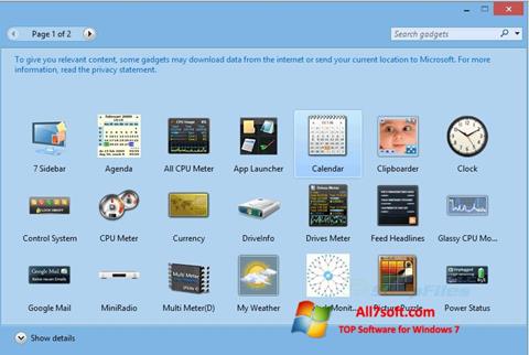 Screenshot 8GadgetPack Windows 7