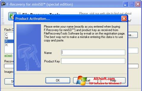 Screenshot F-Recovery SD Windows 7