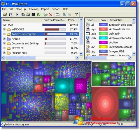 Screenshot WinDirStat Windows 7
