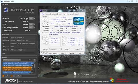 Screenshot CINEBENCH Windows 7