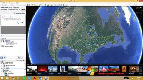 Screenshot Google Earth Windows 7