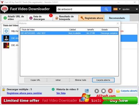 Screenshot Fast Video Downloader Windows 7