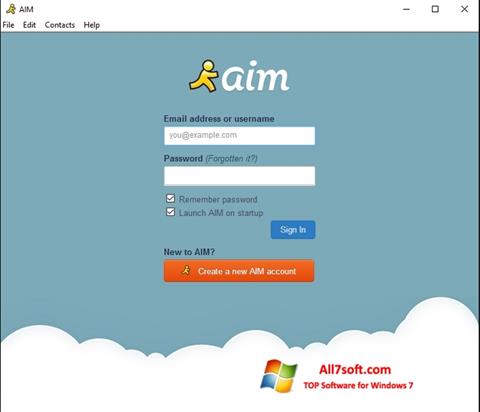 Screenshot AOL Instant Messenger Windows 7