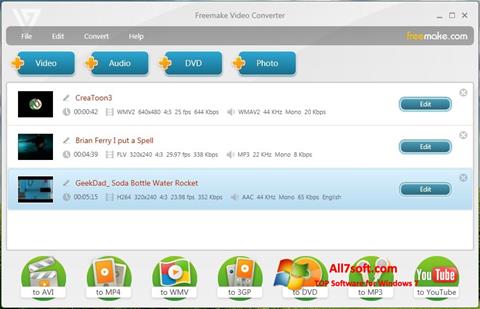 Screenshot Freemake Video Converter Windows 7