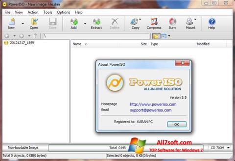 Screenshot PowerISO Windows 7