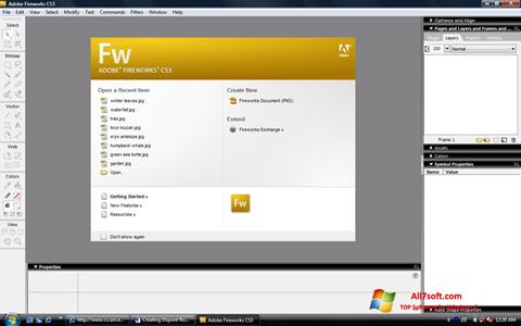 Screenshot Adobe Fireworks Windows 7