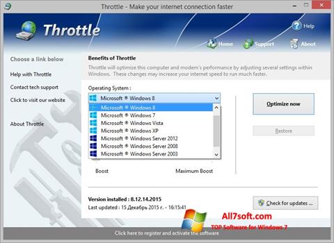 Screenshot Throttle Windows 7