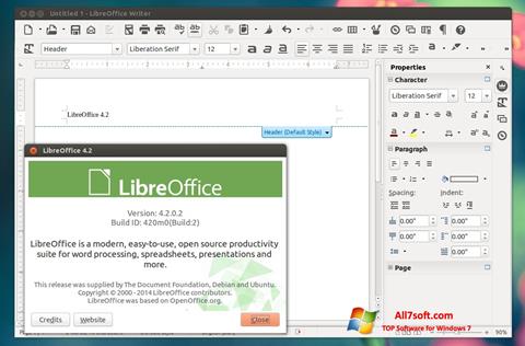 Screenshot LibreOffice Windows 7