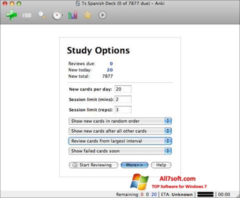 Screenshot Anki Windows 7