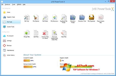 Screenshot jv16 PowerTools Windows 7
