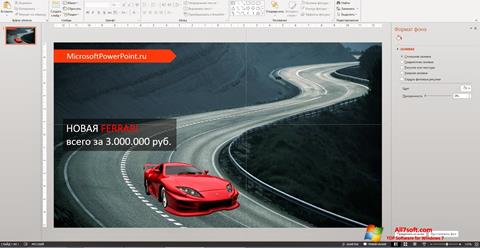 Screenshot Microsoft PowerPoint Windows 7