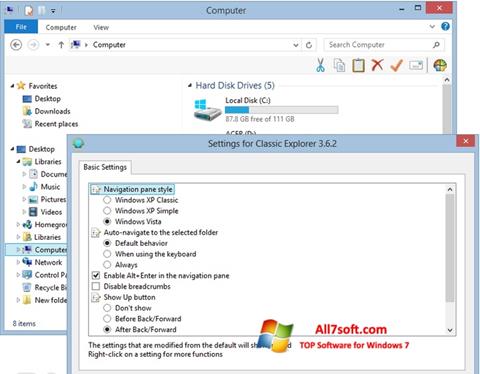Screenshot Classic Shell Windows 7