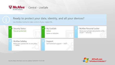 Screenshot McAfee LiveSafe Windows 7