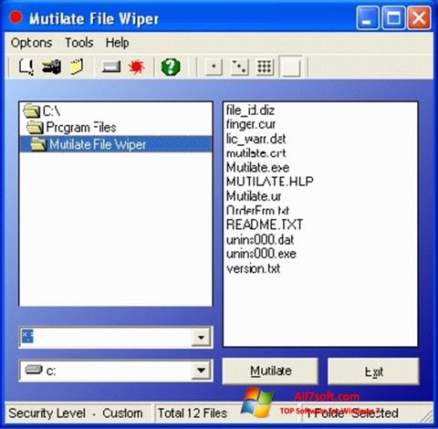 Screenshot Free File Wiper Windows 7