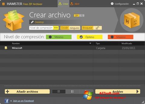 Screenshot Hamster Free ZIP Archiver Windows 7