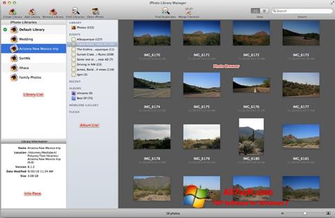 Screenshot iPhoto Windows 7