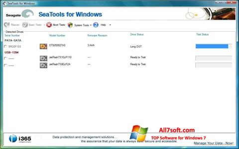 Screenshot Seagate SeaTools Windows 7