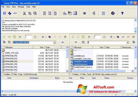 Screenshot Core FTP Windows 7