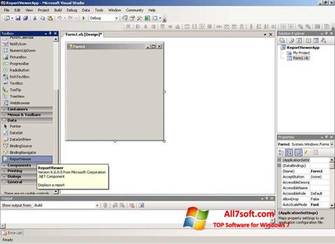 Screenshot Microsoft Visual Studio Express Windows 7