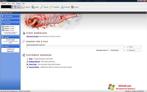Screenshot Shareaza Windows 7