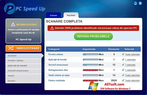 Screenshot PC Speed Up Windows 7