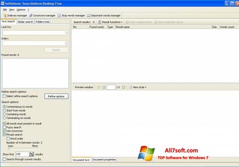 Screenshot SearchInform Windows 7