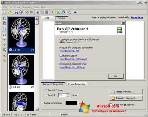 Screenshot Easy GIF Animator Windows 7