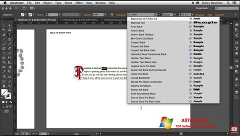 Screenshot Adobe Illustrator Windows 7