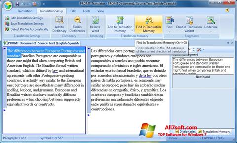 Screenshot PROMT Windows 7